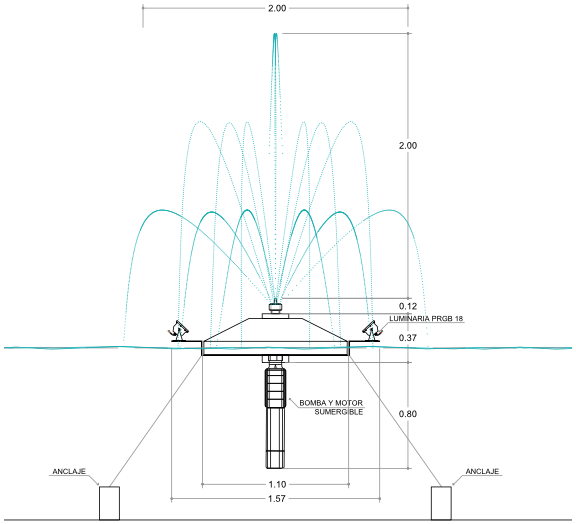 diagrama aereador tipo shower