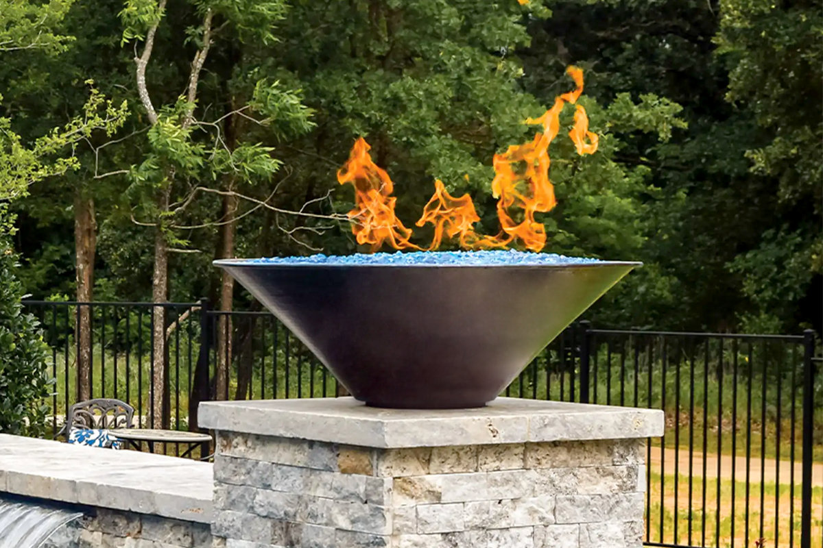 fire pit de agua y fuego