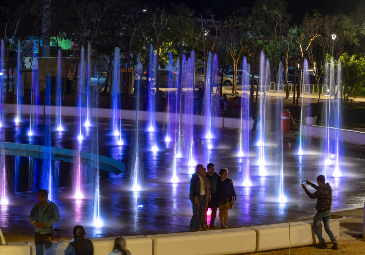 Fuente humeda lago la plancha